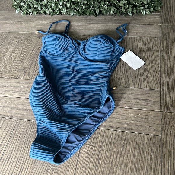 COPY - Vix Swimwear Dune Corsage One Piece In Blue S 214$ - Picture 5 of 7